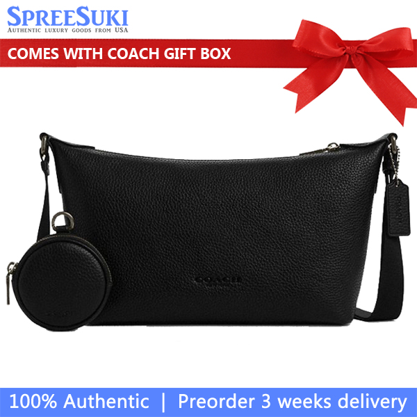 Coach Small Finn Crossbody Bag With Pouch Black # CCG20