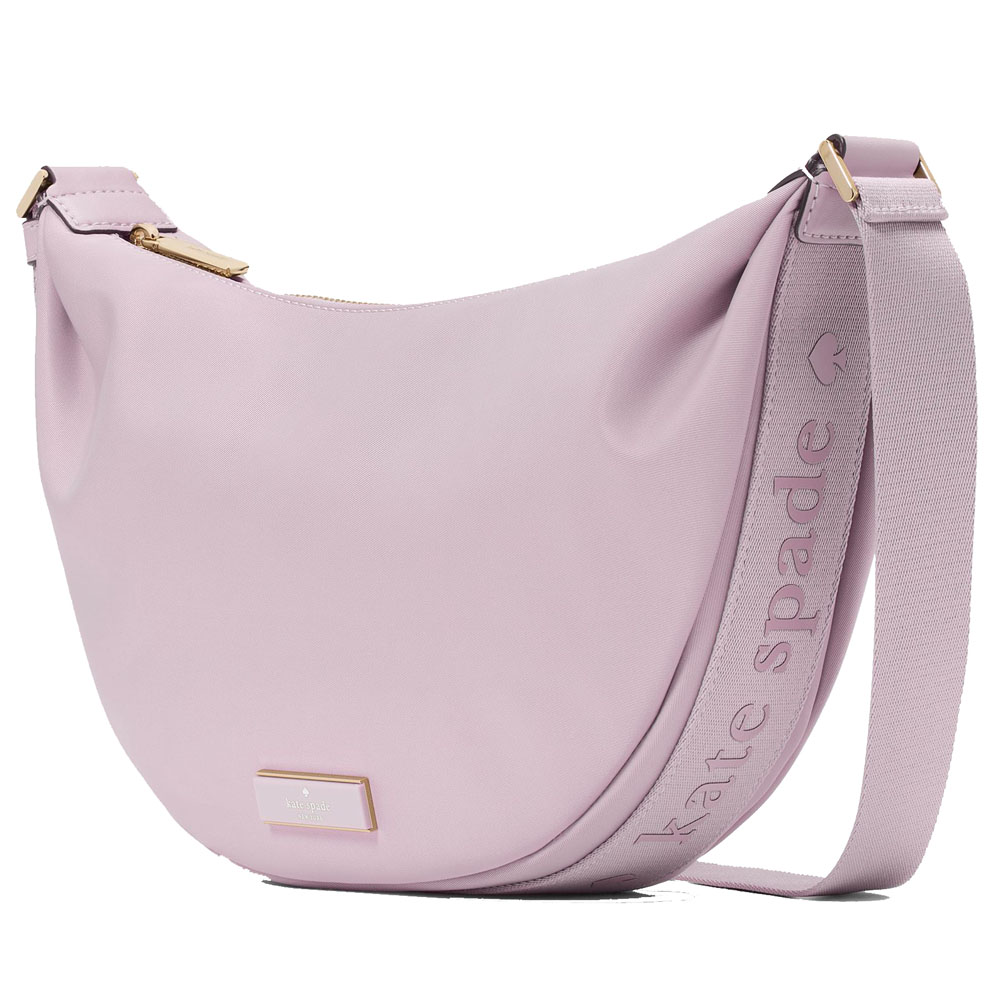 Kate Spade Carter Nylon Medium Sling Bag Lavender Smoke # KL966