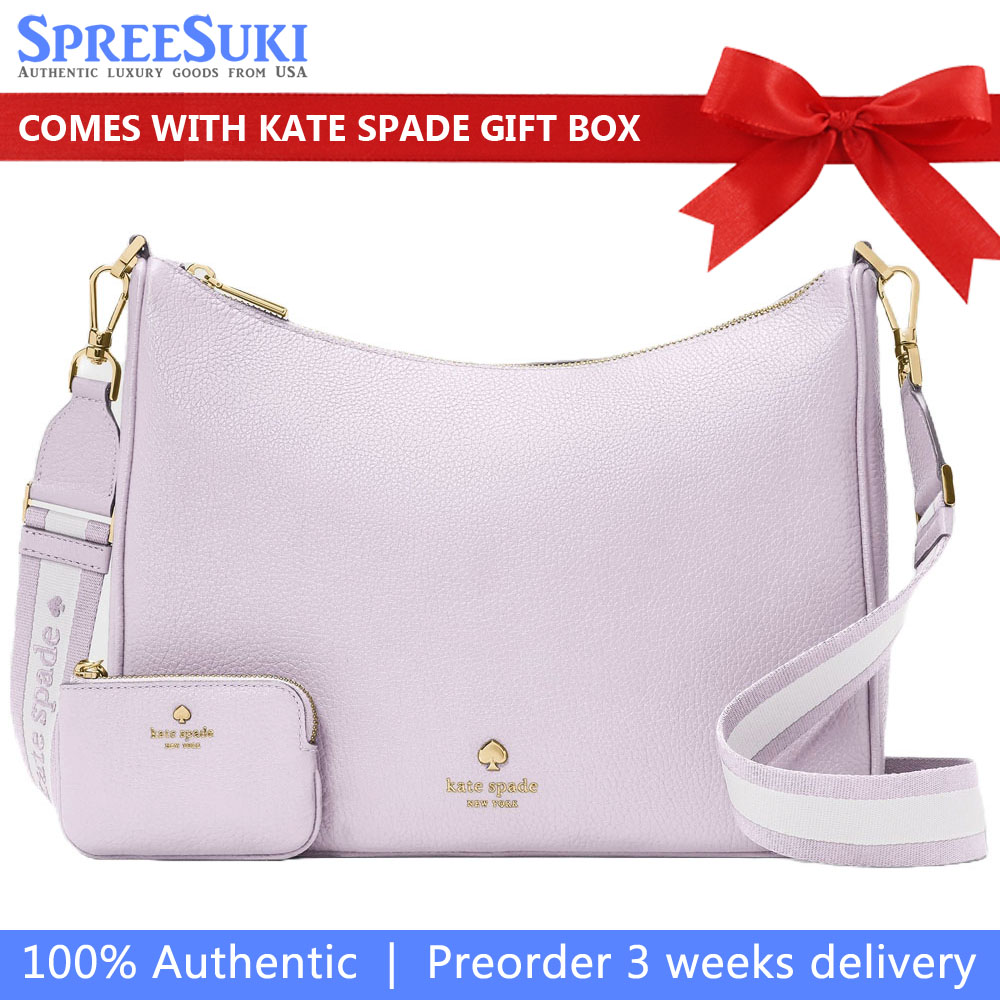 Kate Spade Emma Large Crossbody Light Frozen Lilac # KK069