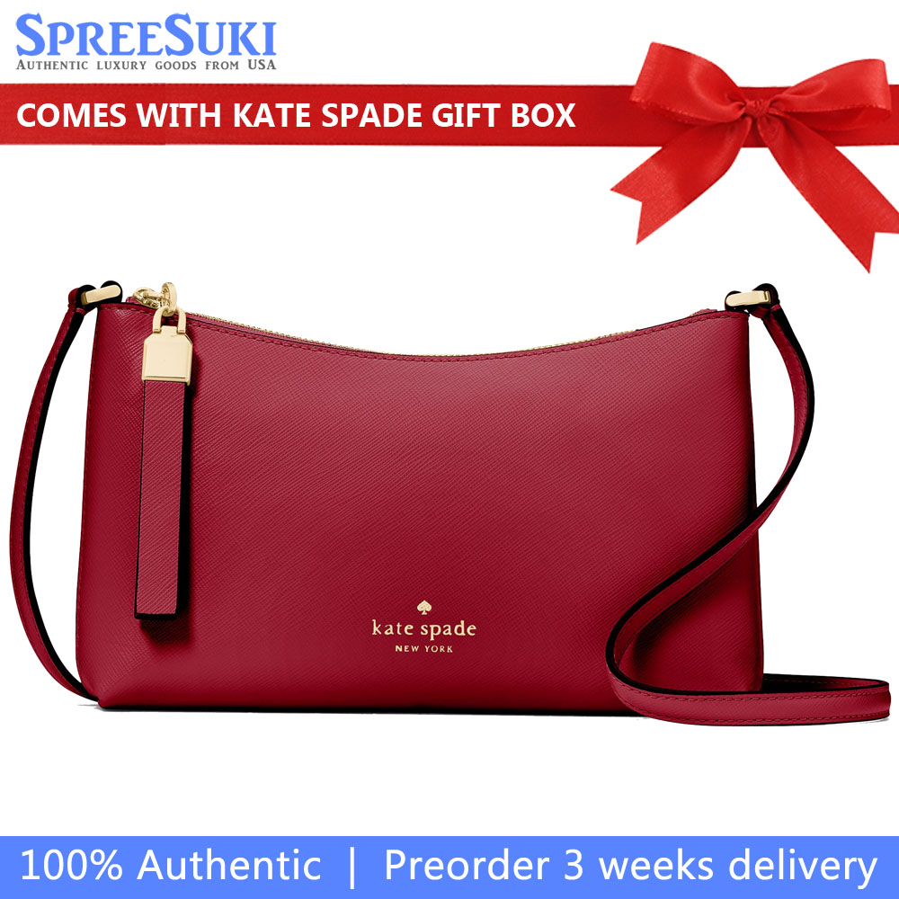 Kate Spade Sadie Small Crossbody Red Jam # KE594