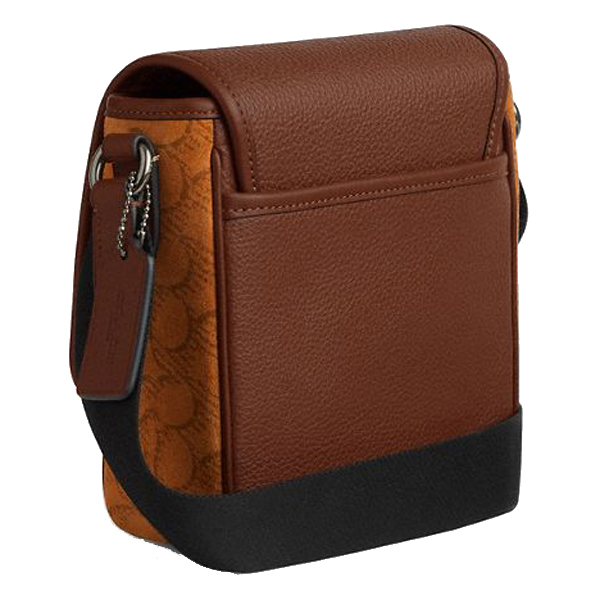 Coach Lucas Crossbody Bag In Signature Suede Caramel Sable # CCF94