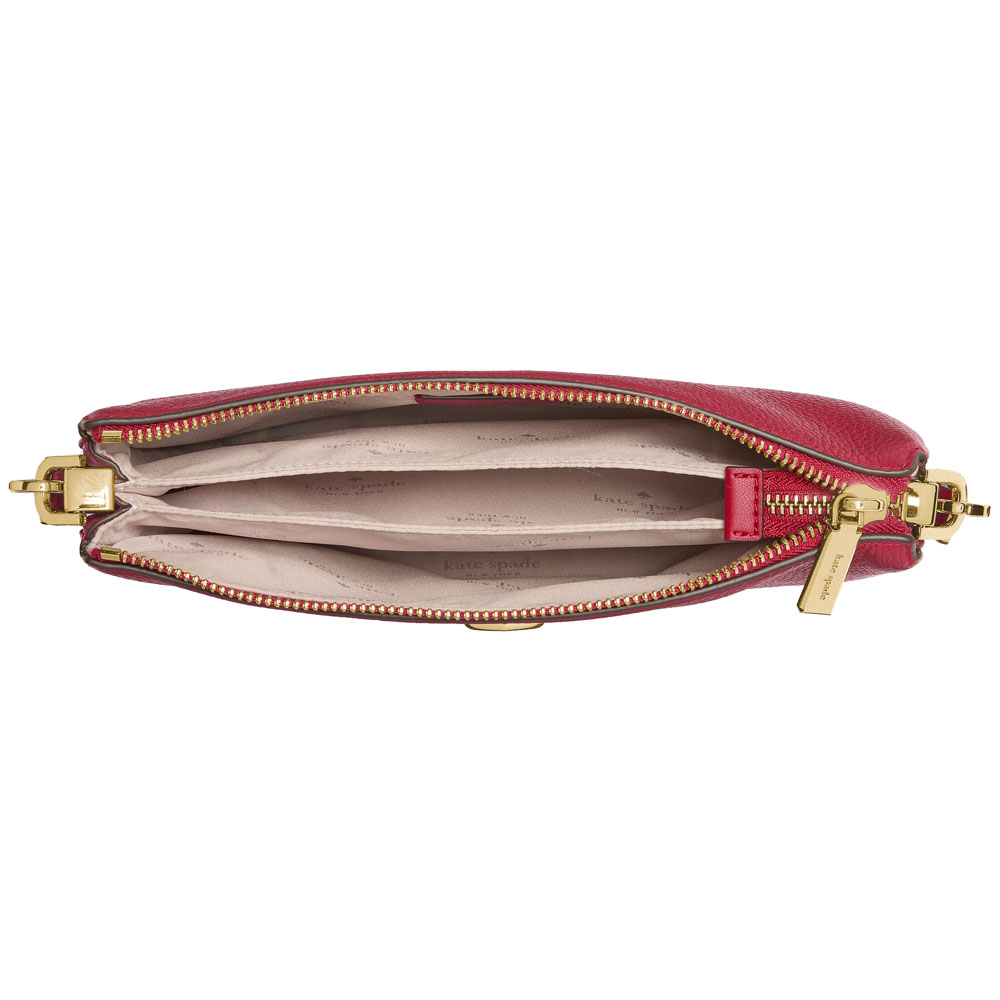 Kate Spade Kayla Small Triple Compartment Crossbody Perfect Cherry # KL806