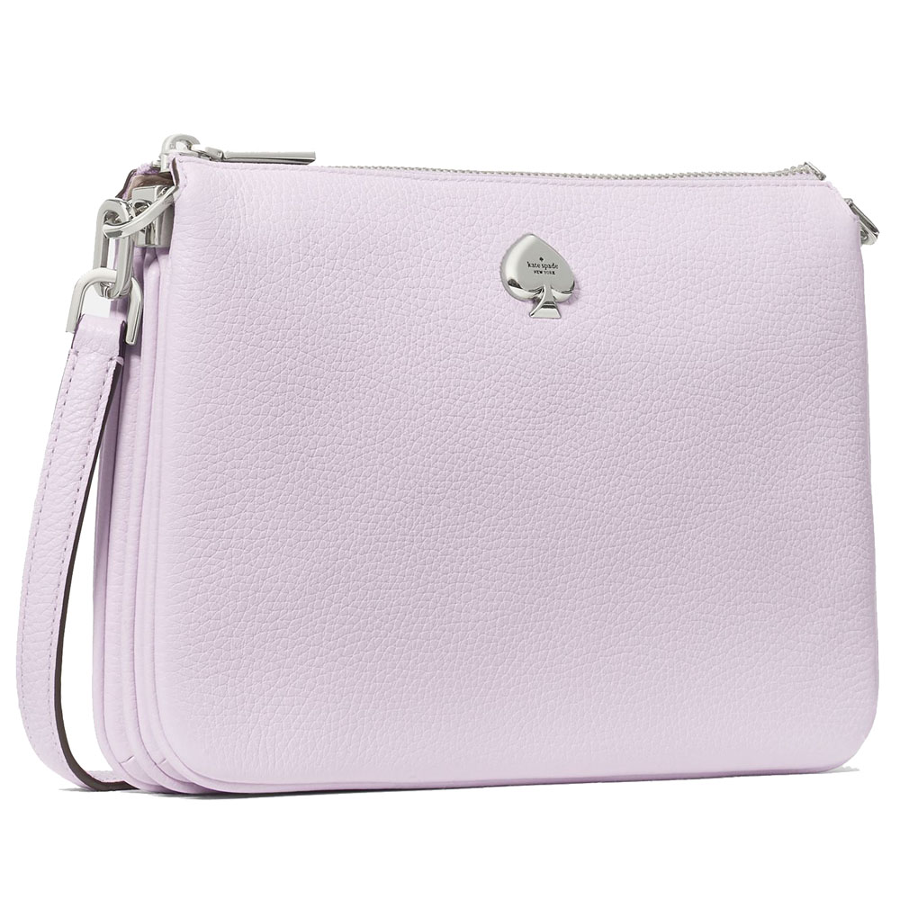 Kate Spade Kayla Small Triple Compartment Crossbody Light Frozen Lilac # KL806