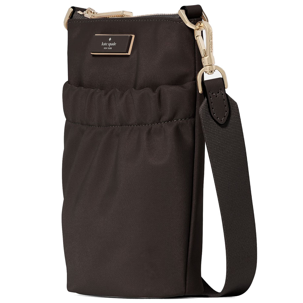 Kate Spade Carter Nylon Phone Crossbody Hot Fudge # KL876