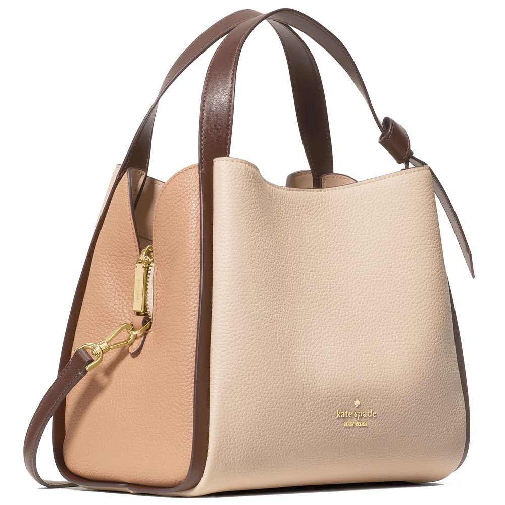 Kate Spade Knott Colorblock Convertible Carryall Milk Glass Multi # KM664