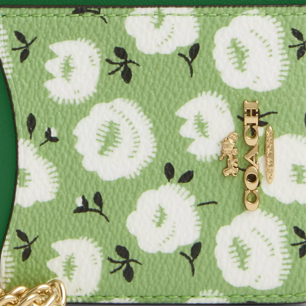 Coach Zip Card Case Signature Card Holder Kelly Multi # CBL79