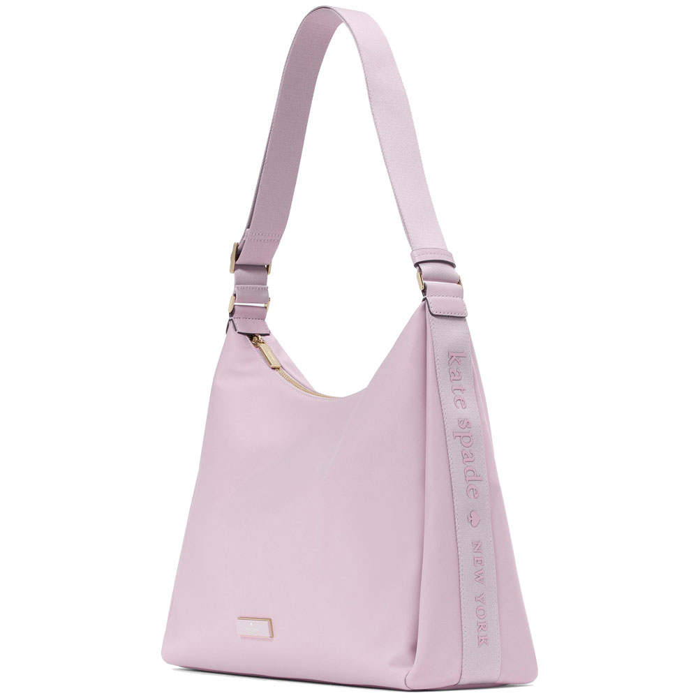 Kate Spade Carter Nylon Large Convertible Crossbody Lavender Smoke # KL963