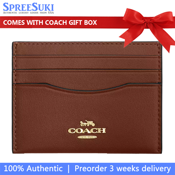 Coach Slim Id Card Case Sable # CAA88