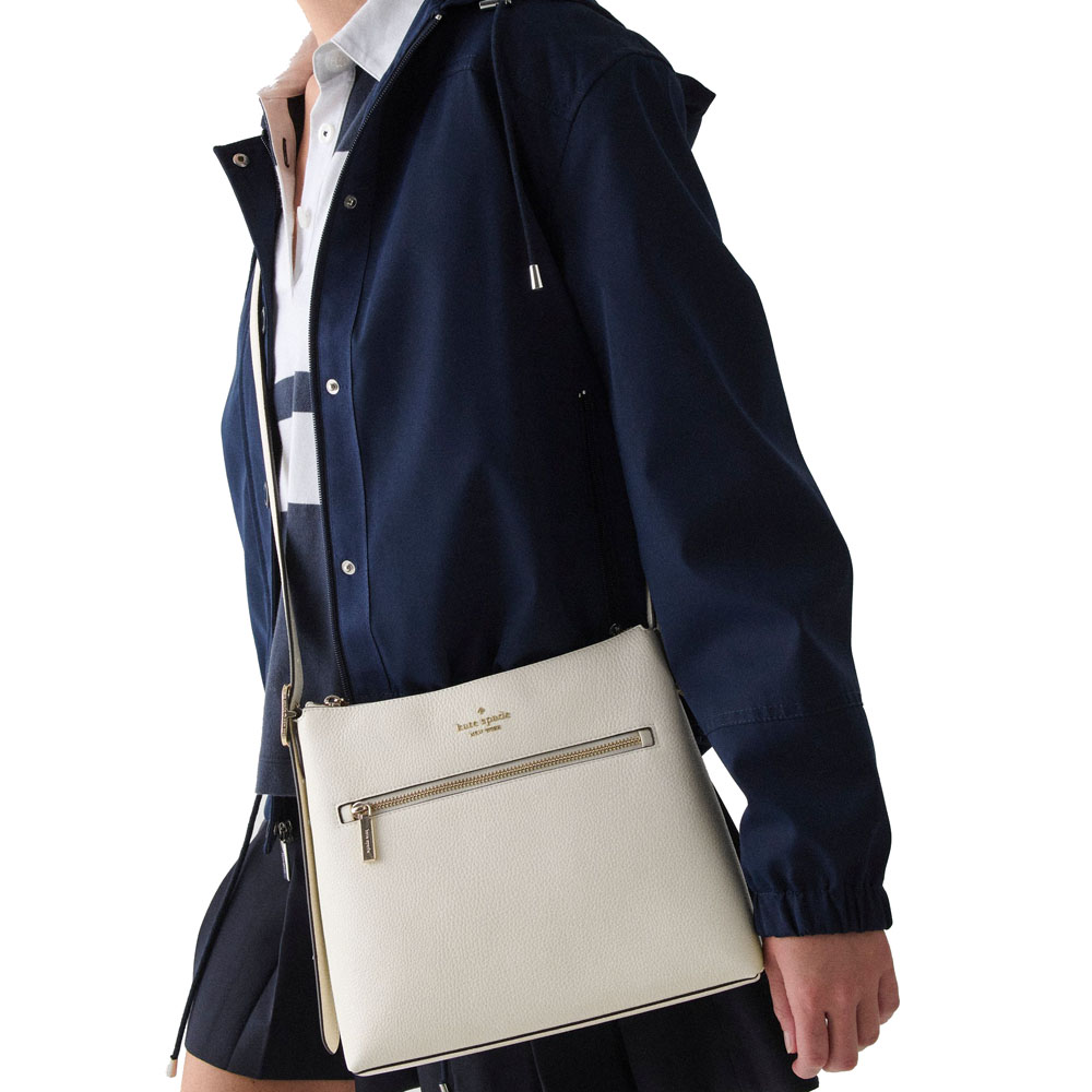 Kate Spade 454 Large Swingpack Buckle Crossbody Meringue # KM715