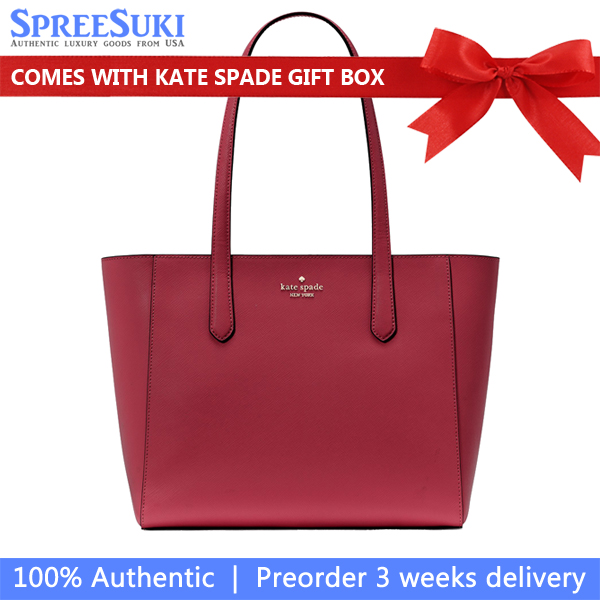 Kate Spade Staci Medium Tote Red Jam # KG473