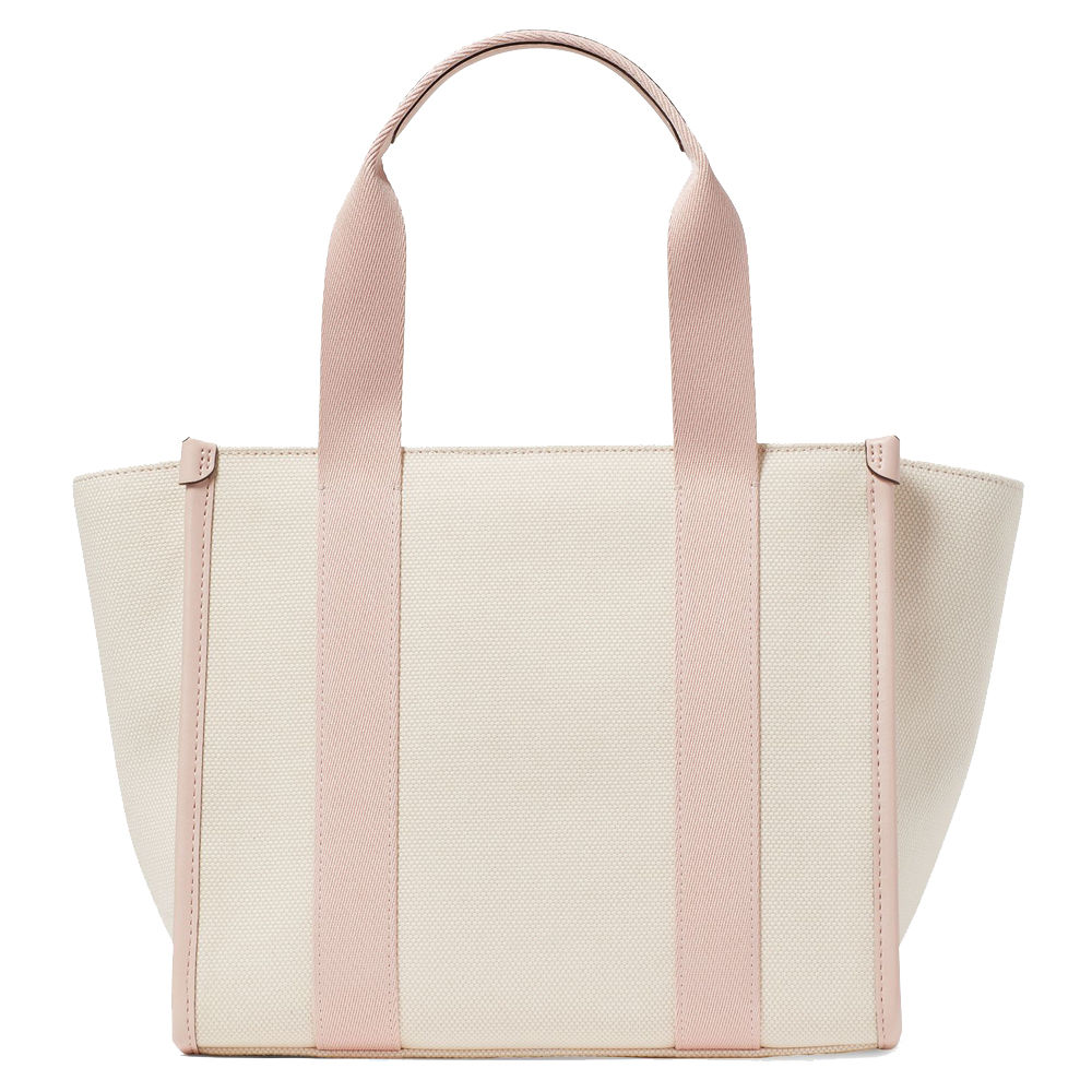 Kate Spade Kip Canvas Small Tote Rose Smoke Multi # KG767