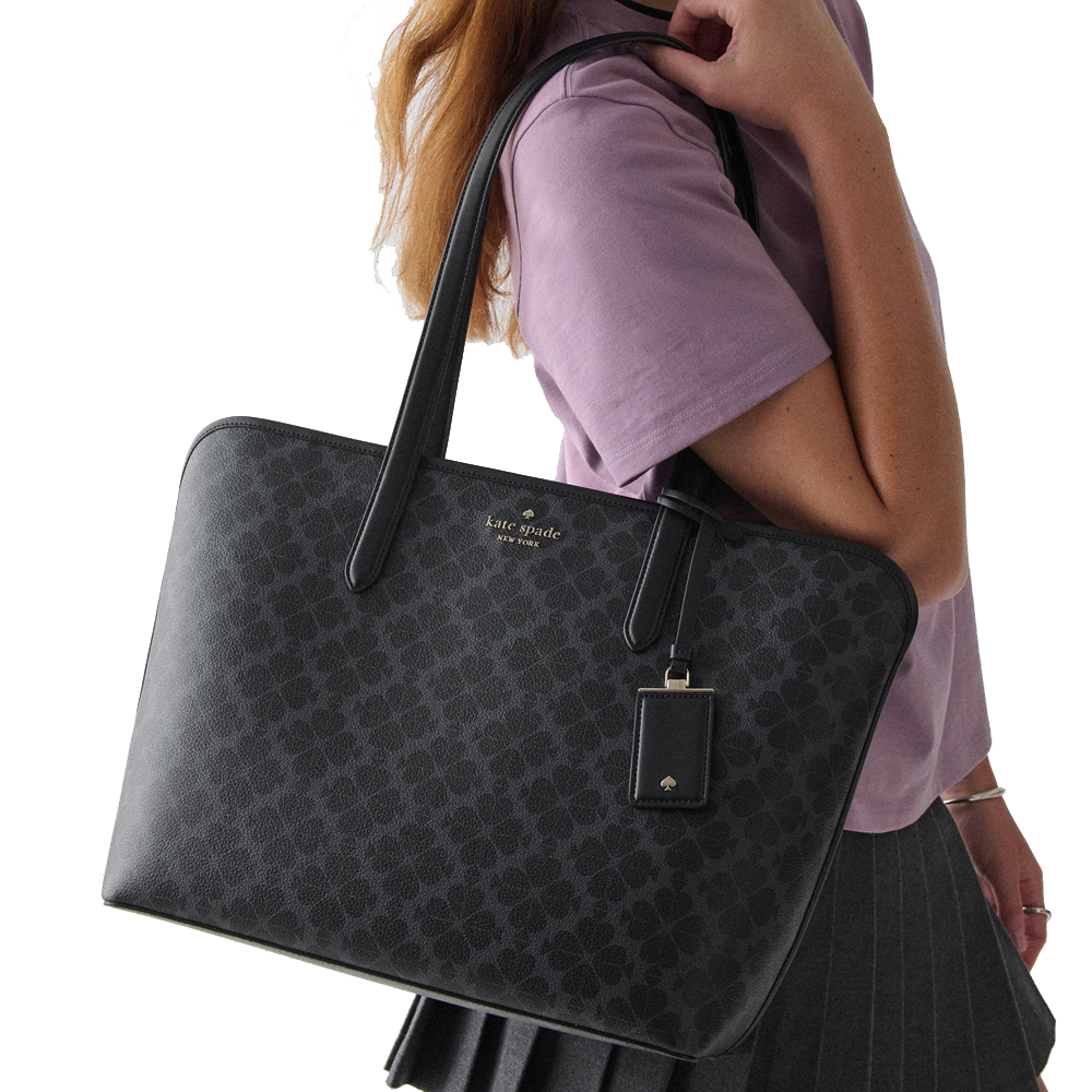 Kate Spade Spade Flower Tote Black # KG086