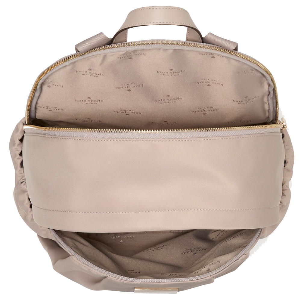 Kate Spade Carter Nylon Large Backpack Cozy Grey # KL962