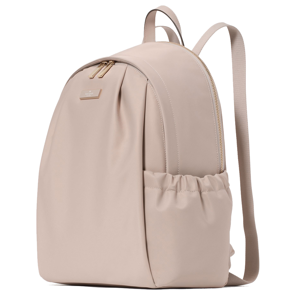 Kate Spade Carter Nylon Large Backpack Cozy Grey # KL962