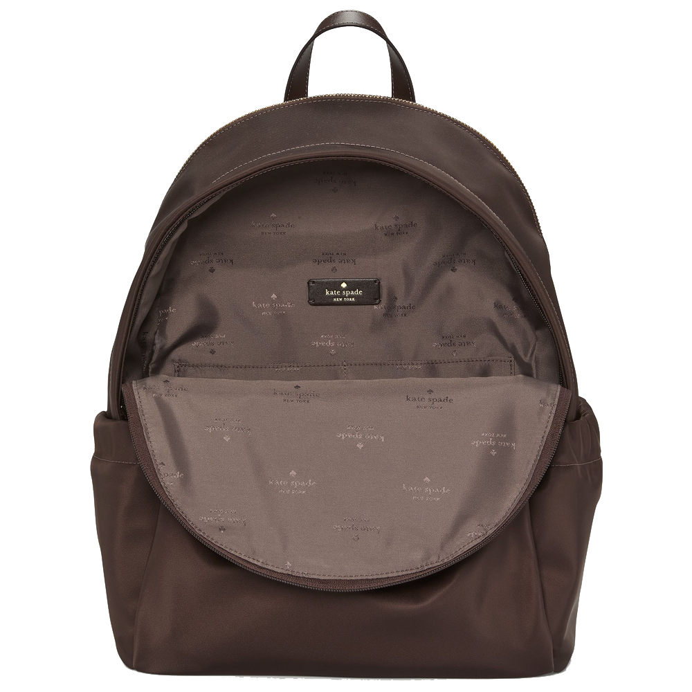 Kate Spade Carter Nylon Large Backpack Hot Fudge # KL962