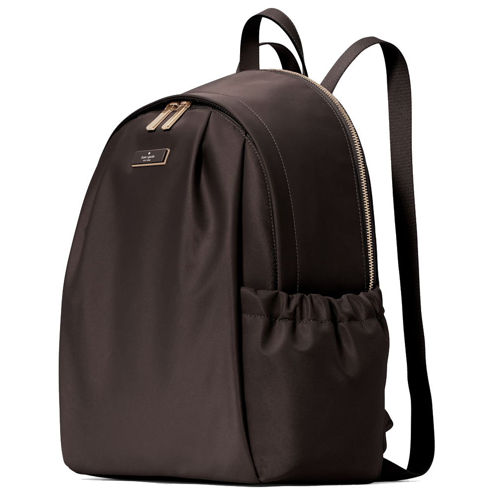 Kate Spade Carter Nylon Large Backpack Hot Fudge # KL962
