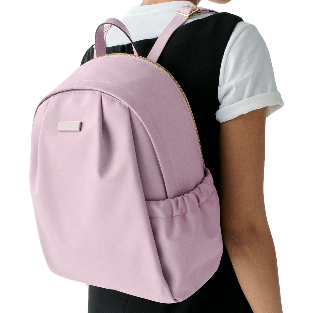 Kate Spade Carter Nylon Large Backpack Lavender Smoke # KL962