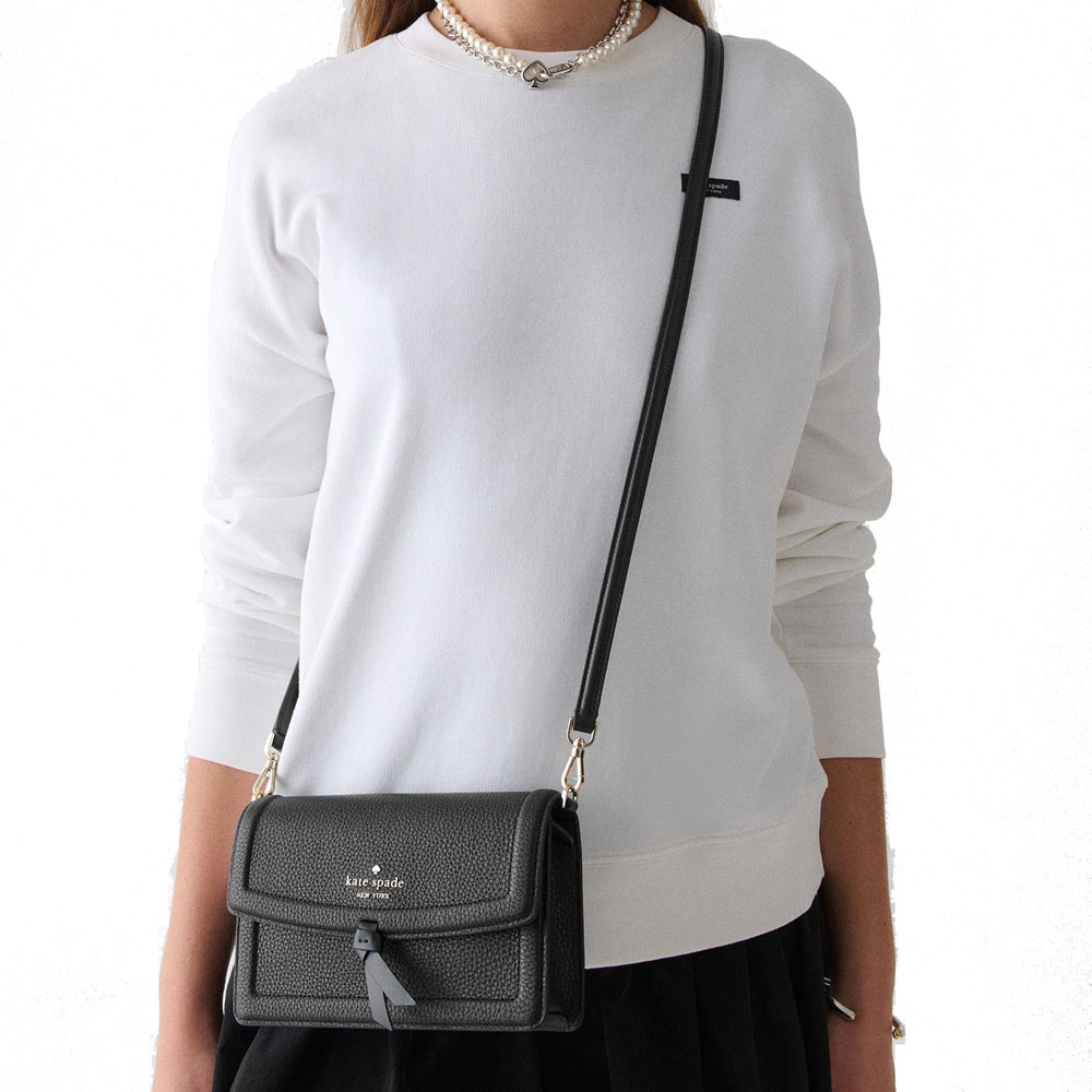 Kate Spade Knott Mini Flap Crossbody Black # KM611