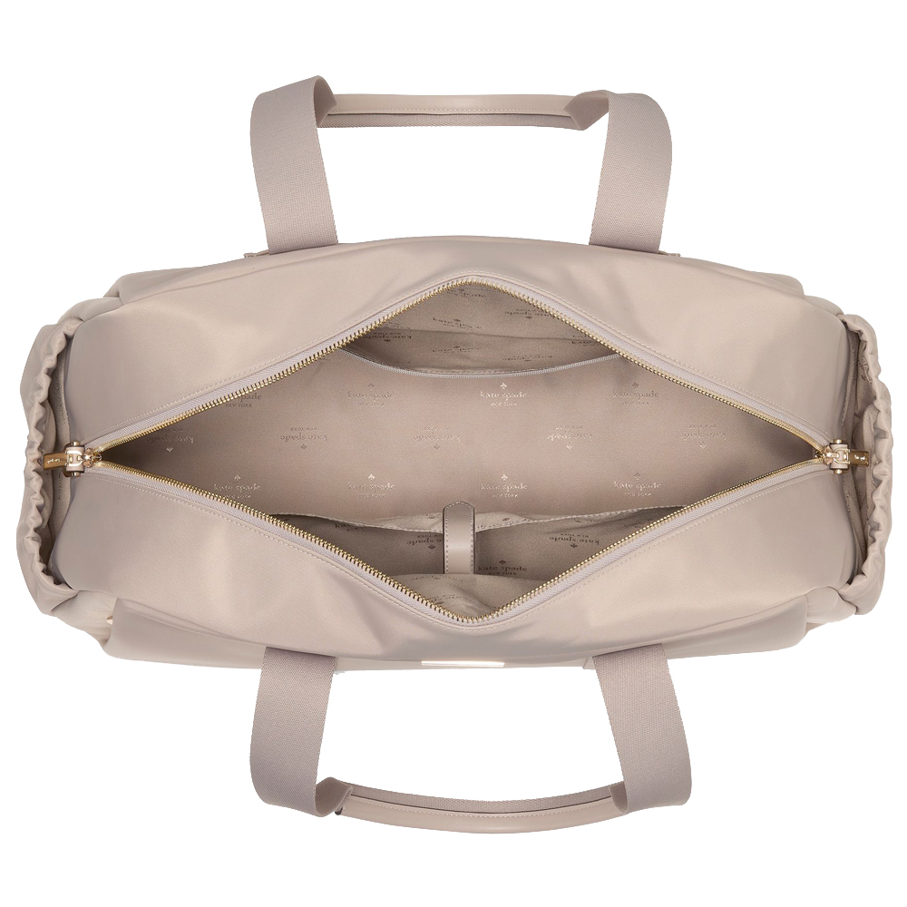 Kate Spade Carter Nylon Large Weekender Cozy Grey # KL968