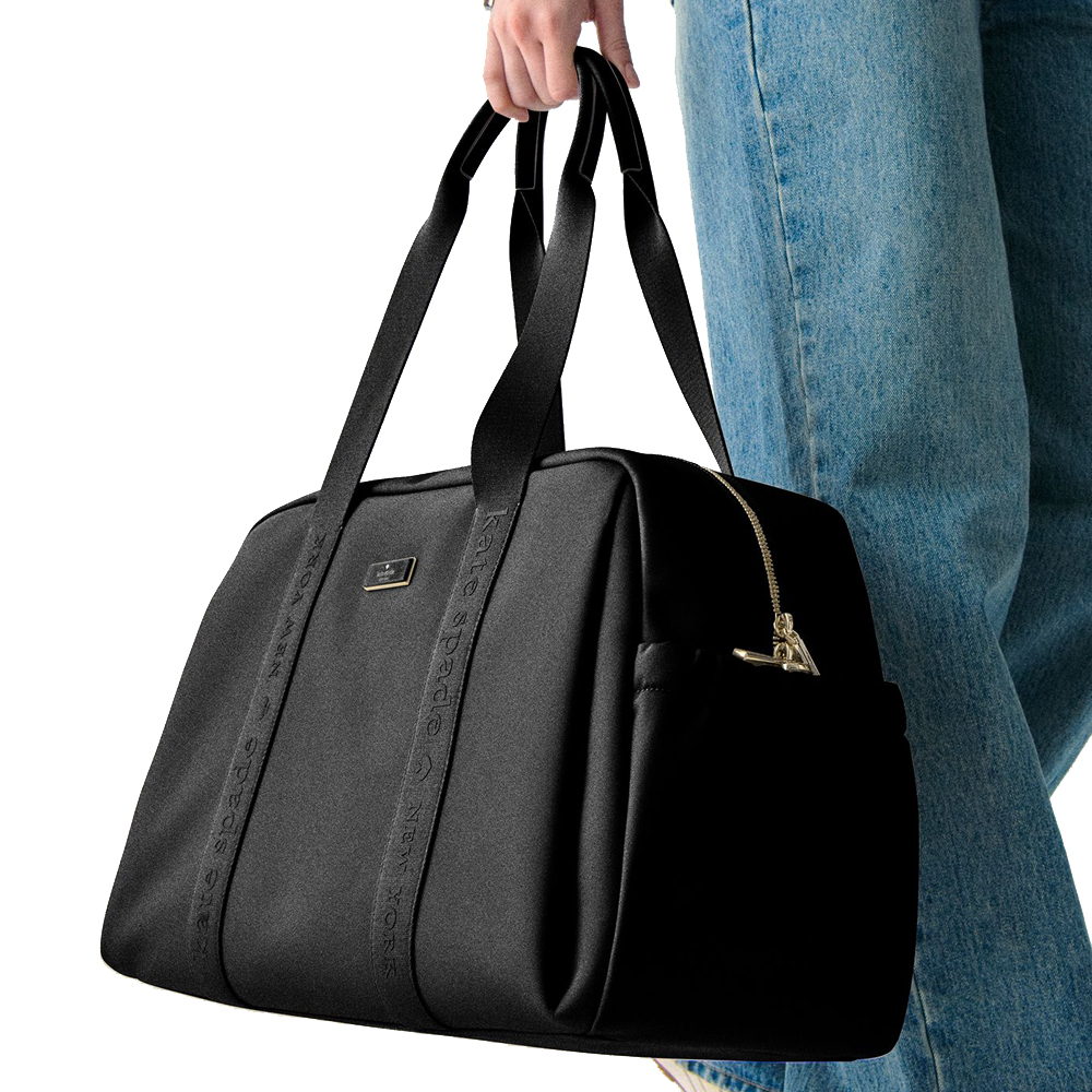 Kate Spade Carter Nylon Large Weekender Black # KL968