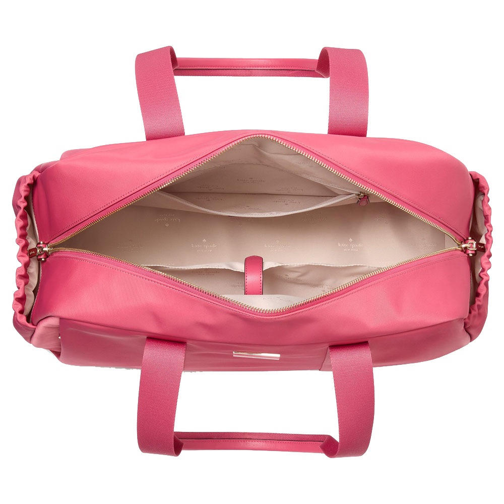 Kate Spade Carter Nylon Large Weekender Rose Oil # KL968