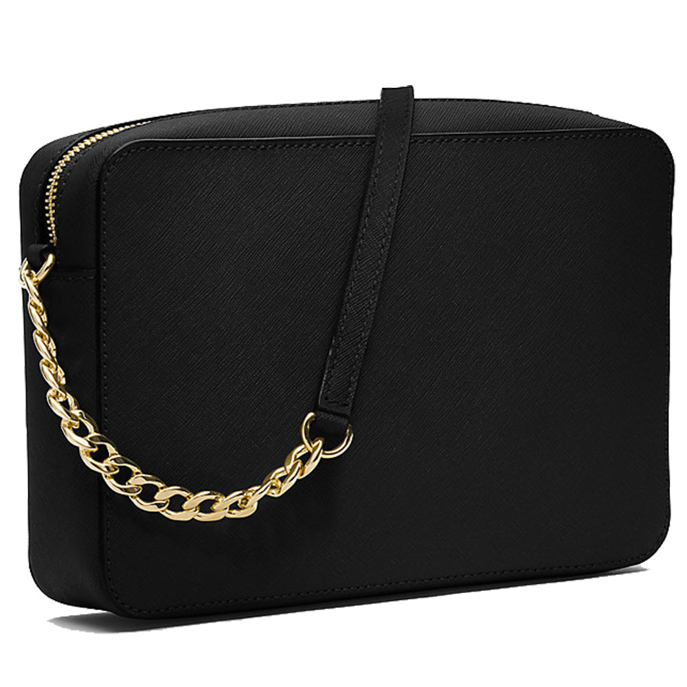 Michael Kors Crossbody Bag Jet Set Large Crossbody Black # 35T8GTTC9L