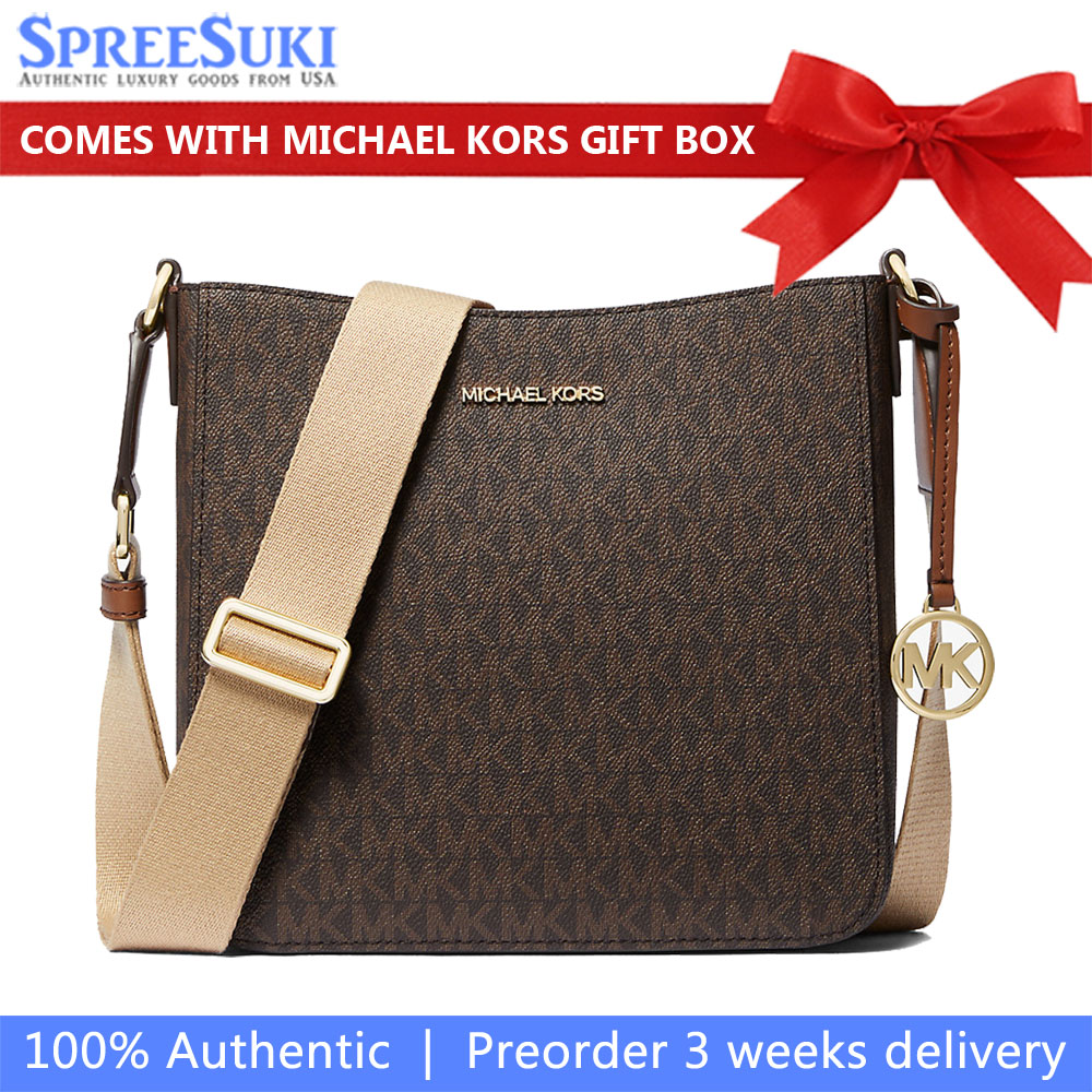 Michael Kors Jet Set Travel Small Ns Crossbody Brown # 35S4GTVC5B