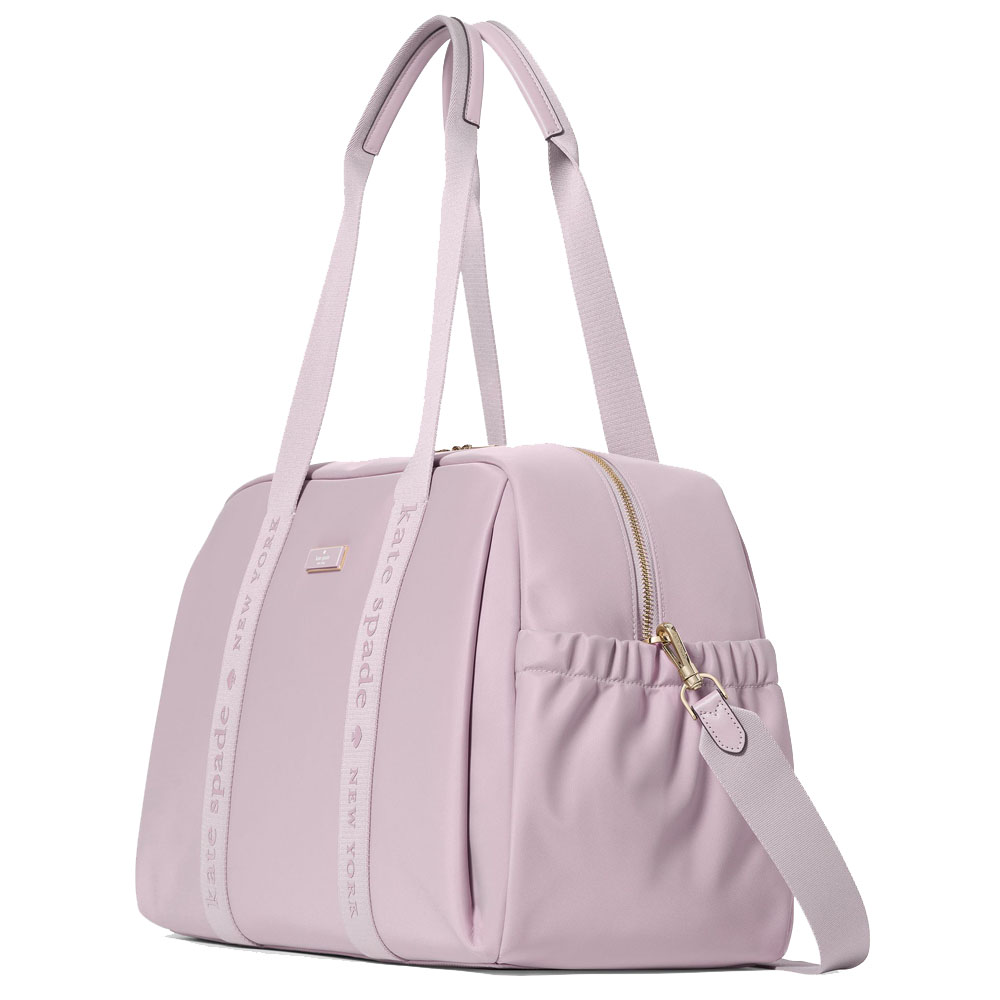 Kate Spade Carter Nylon Large Weekender Lavender Smoke # KL968