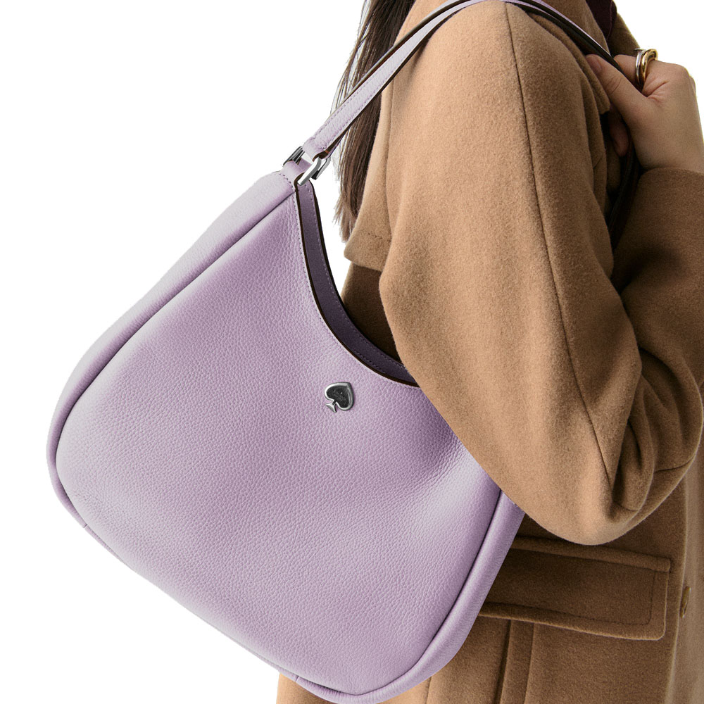 Kate Spade Kayla Large Triple Compartment Shoulder Bag Light Frozen Lilac # KL804