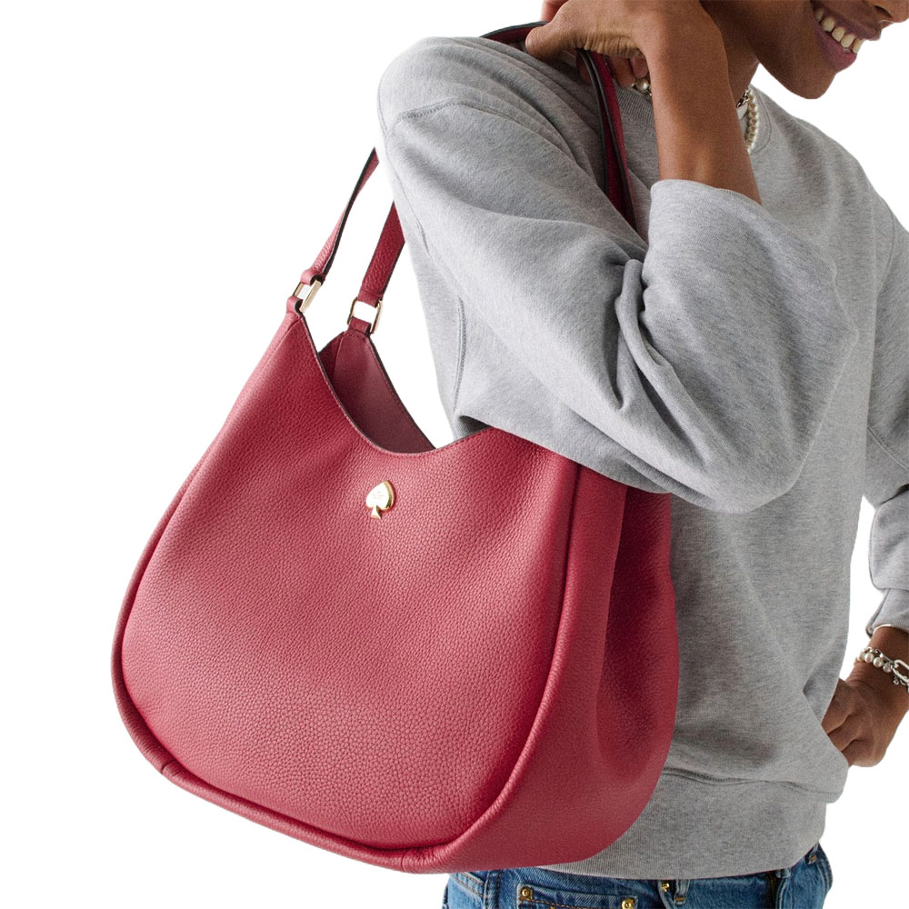 Kate Spade Kayla Large Triple Compartment Shoulder Bag Perfect Cherry # KL804