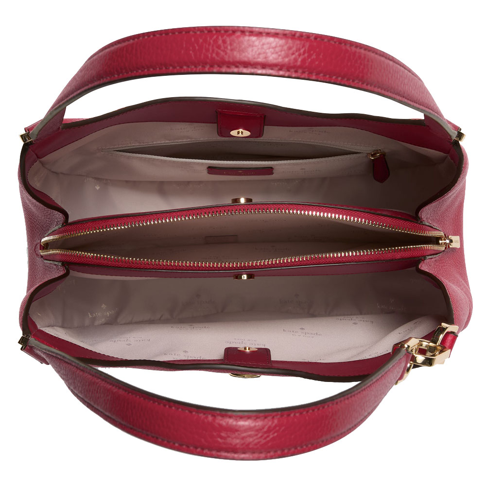 Kate Spade Kayla Large Triple Compartment Shoulder Bag Perfect Cherry # KL804