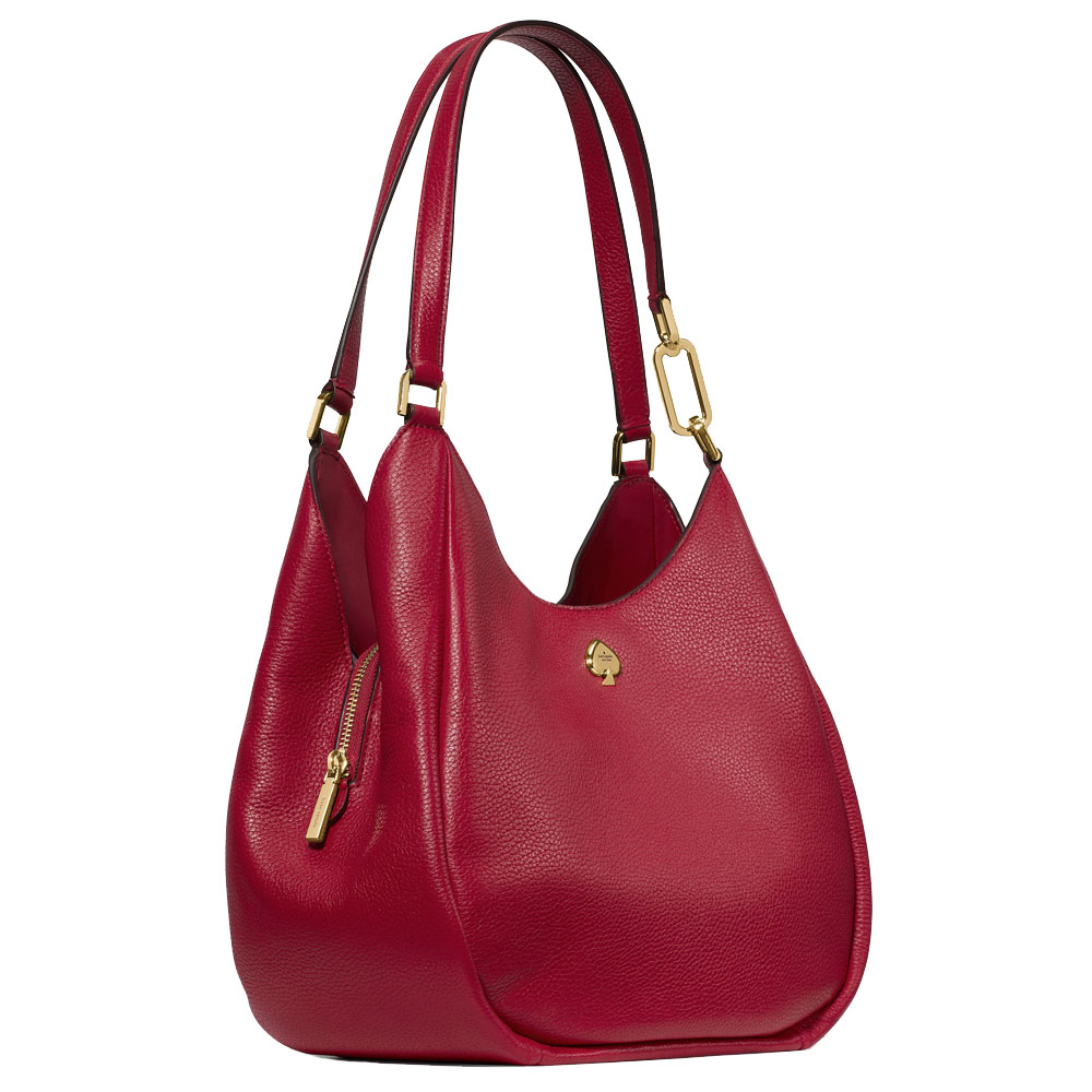 Kate Spade Kayla Large Triple Compartment Shoulder Bag Perfect Cherry # KL804