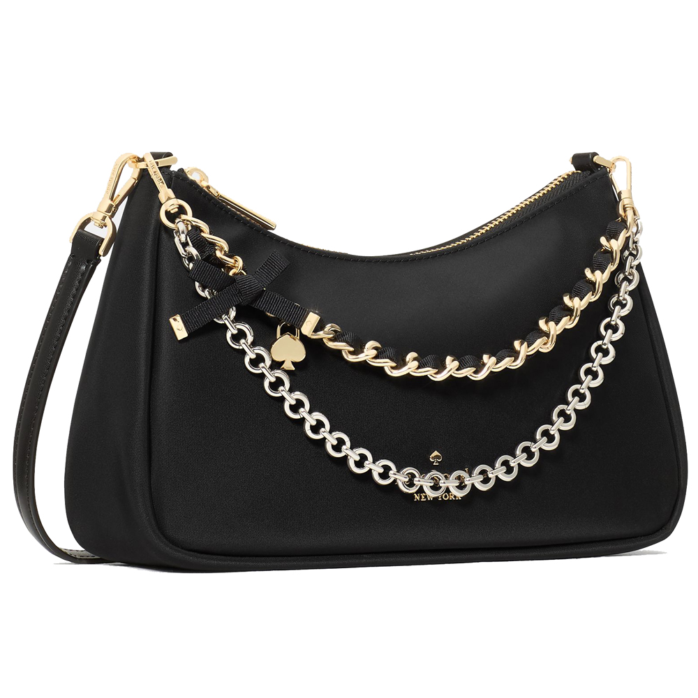 Kate Spade Margot Nylon Convertible Crossbody Black # KN256