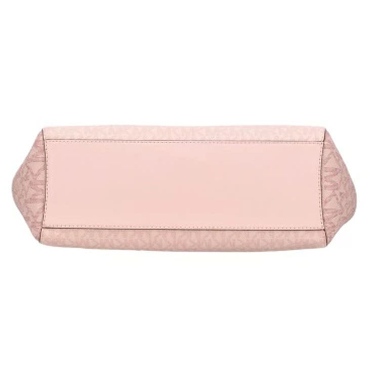 Michael Kors Jet Set Large Color-Block Signature Logo Tote Bag Powder Blush Multi # 35S5GTVE3B