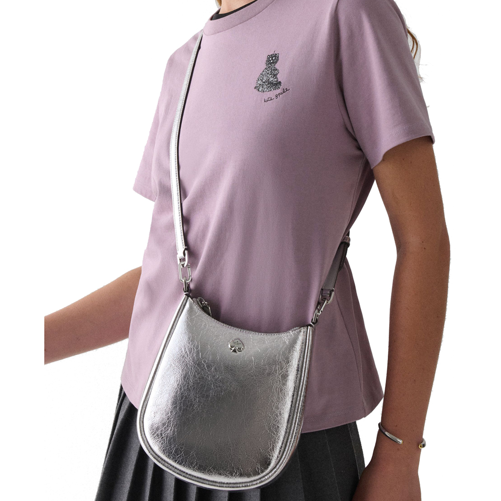 Kate Spade Kayla Small Swingpack Silver # KN229
