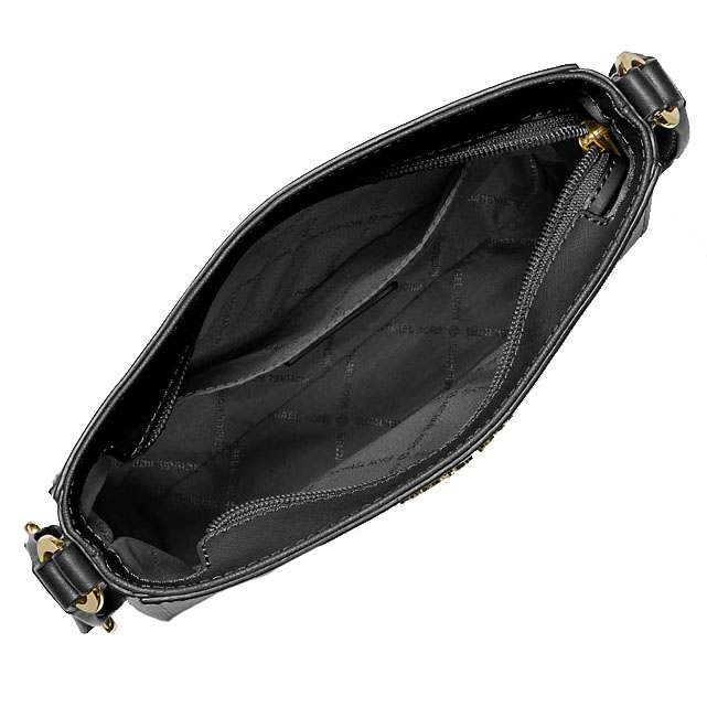 Michael Kors Sling Bag Crossbody Jet Set Travel Small Messenger Bag Black # 35S4GTVC5L