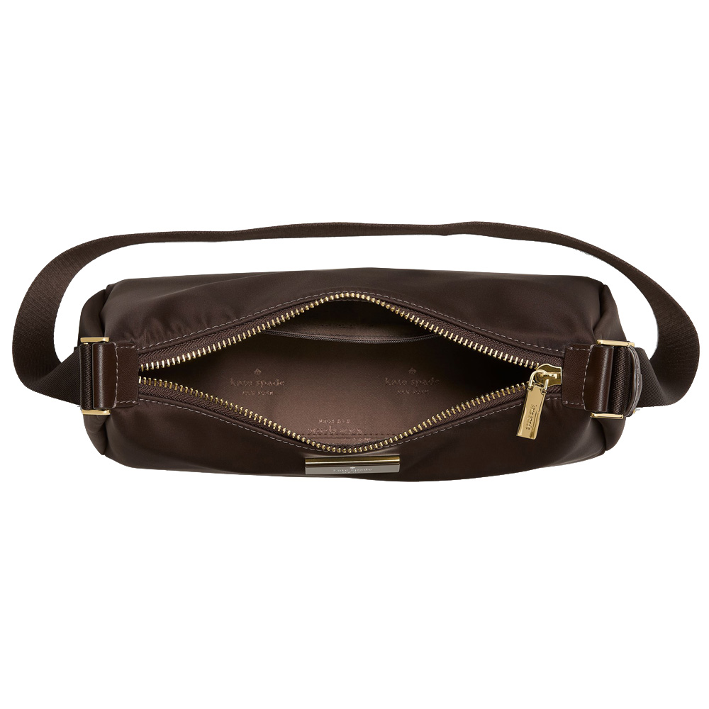 Kate Spade Carter Nylon Small Shoulder Bag Hot Fudge # KL967