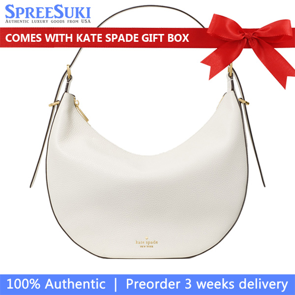 Kate Spade Nova Large Crescent Shoulder Bag Meringue # KM686