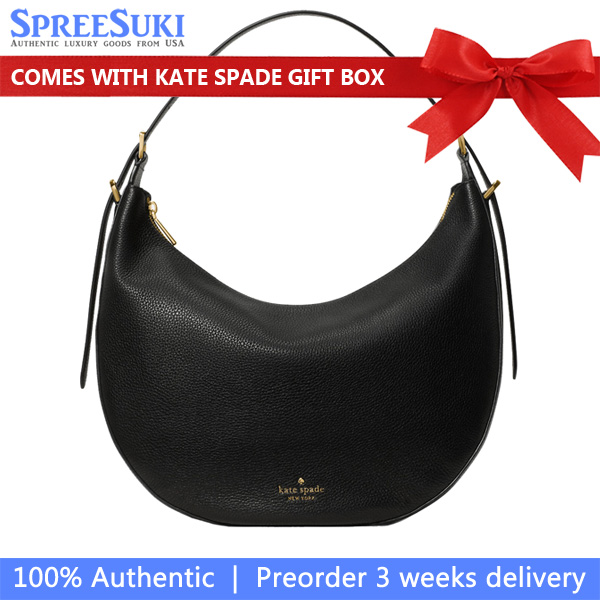 Kate Spade Nova Large Crescent Shoulder Bag Black # KM686