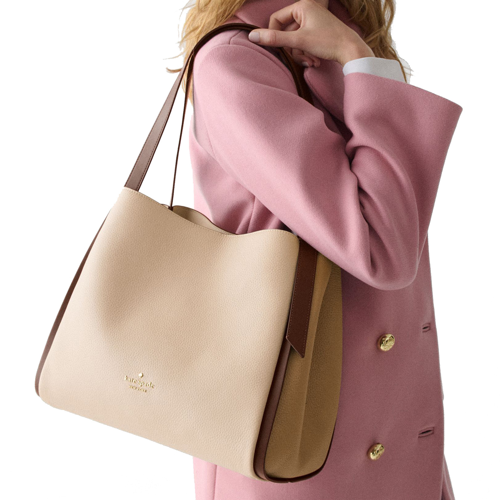 Kate Spade Knott Colorblock Large Carryall Milk Glass Multi # KM662
