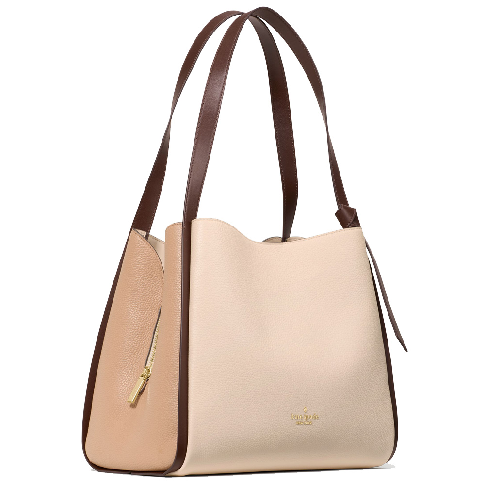 Kate Spade Knott Colorblock Large Carryall Milk Glass Multi # KM662