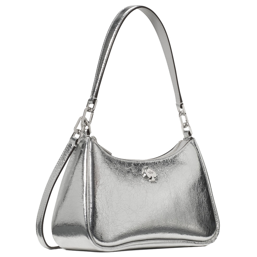 Kate Spade Kayla Small Convertible Shoulder Bag Silver # KN231