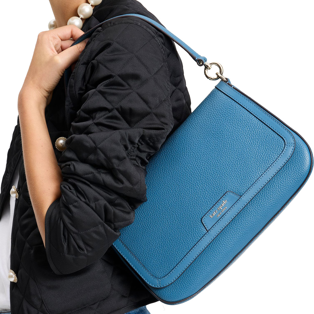 Kate Spade Hudson Convertible Flap Shoulder Bag Back To School Blues # KF860