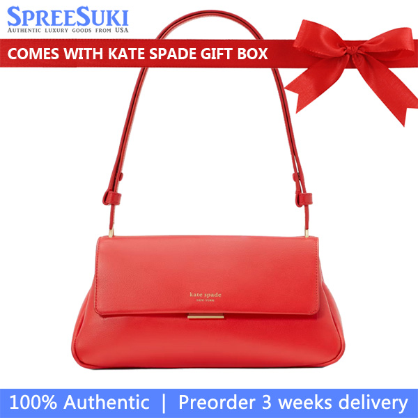 Kate Spade Grace Convertible Shoulder Bag Flame Scarlet # KF844-1