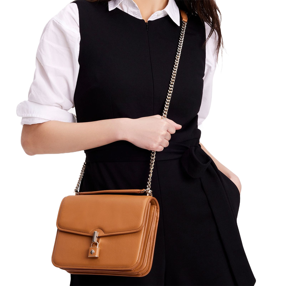Kate Spade Locket Large Flap Shoulder Bag Bungalow # KE898