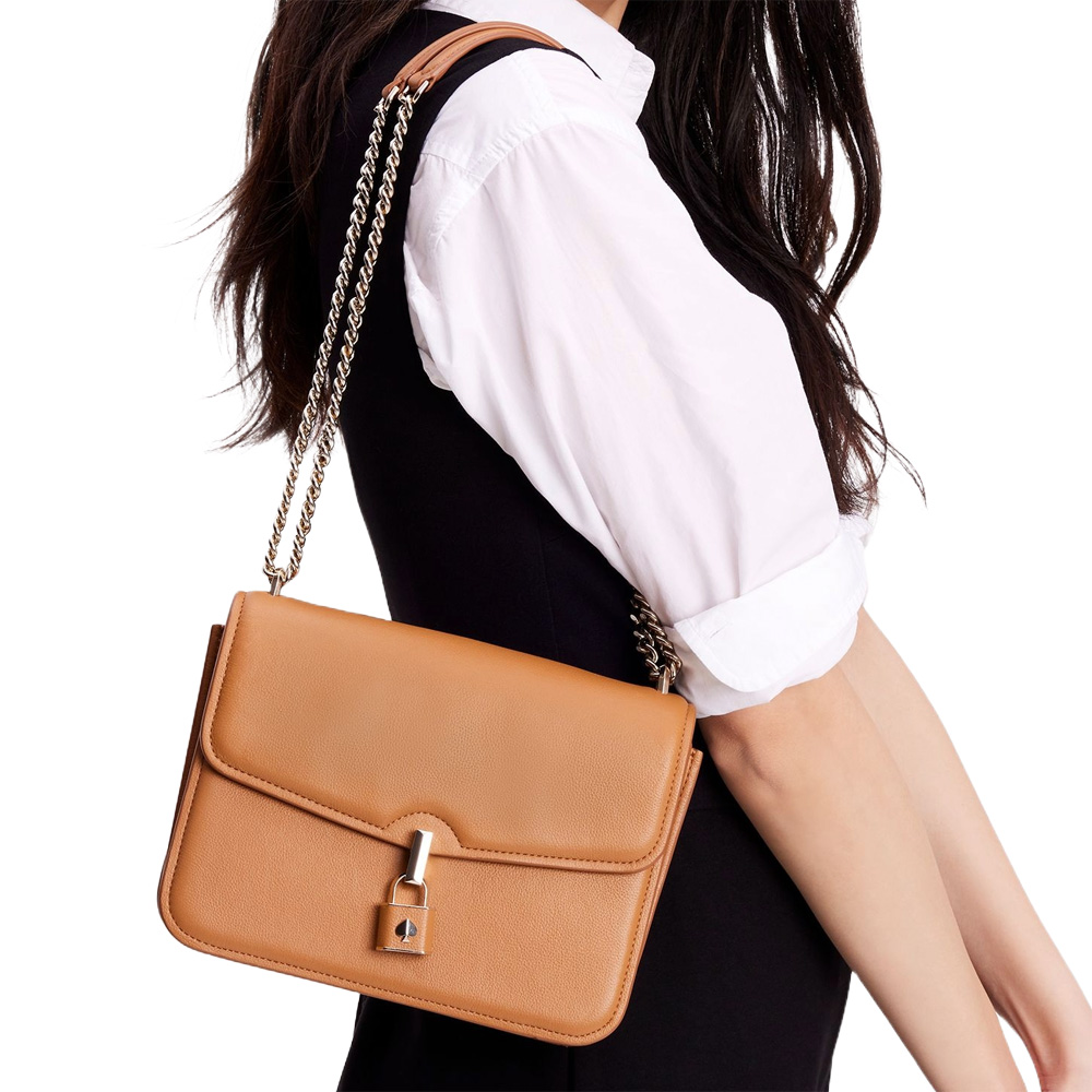 Kate Spade Locket Large Flap Shoulder Bag Bungalow # KE898