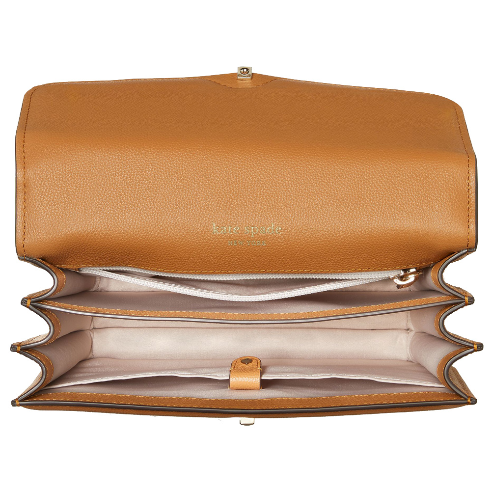 Kate Spade Locket Large Flap Shoulder Bag Bungalow # KE898