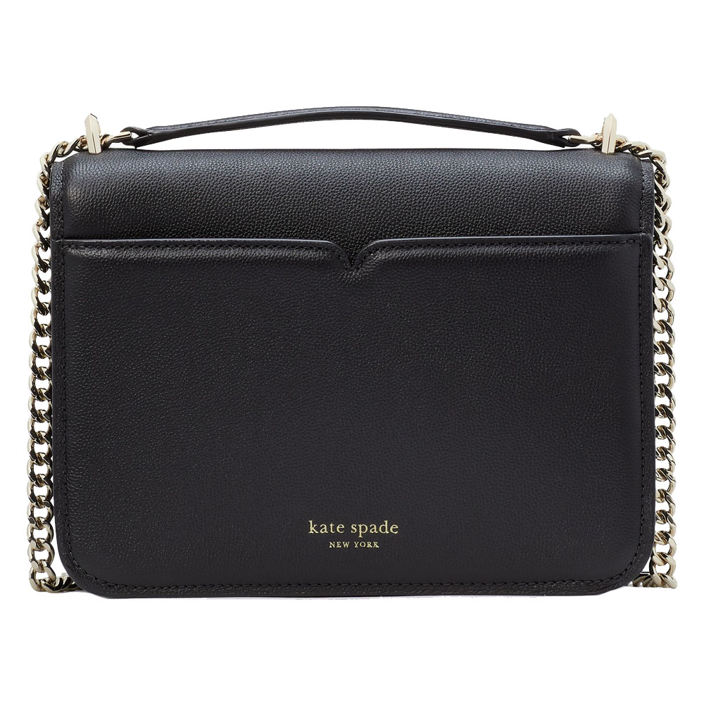 Kate Spade Locket Large Flap Shoulder Bag Black # KE898
