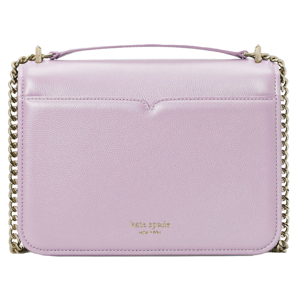 Kate Spade Locket Large Flap Shoulder Bag Violet Mist # KE898