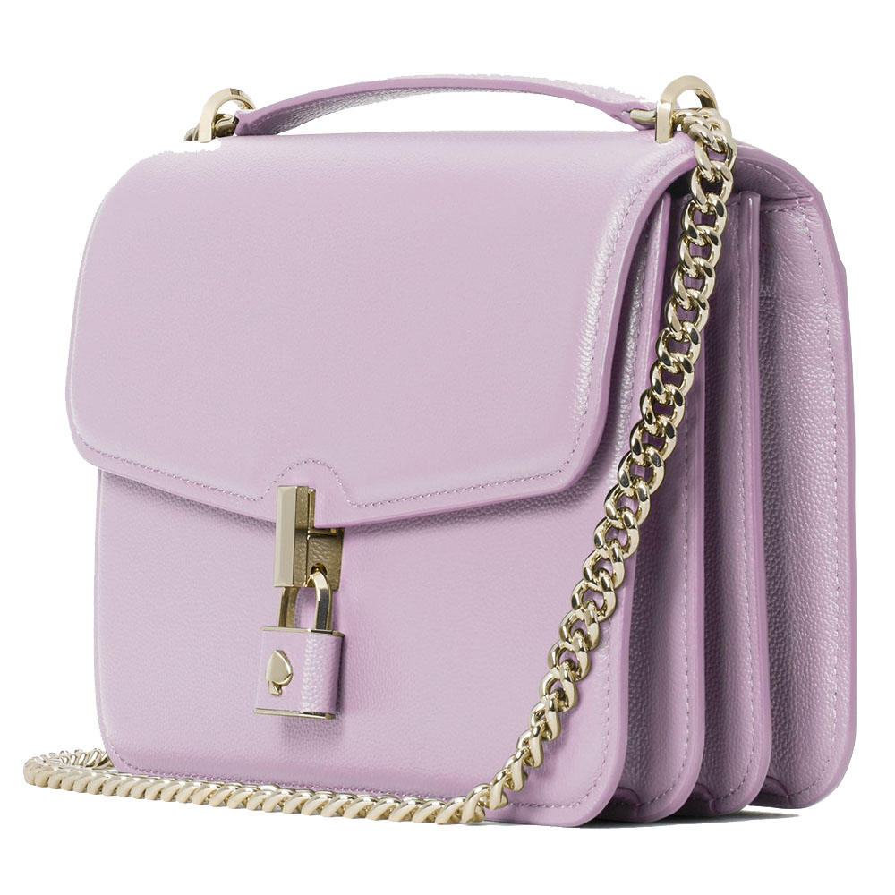 Kate Spade Locket Large Flap Shoulder Bag Violet Mist # KE898